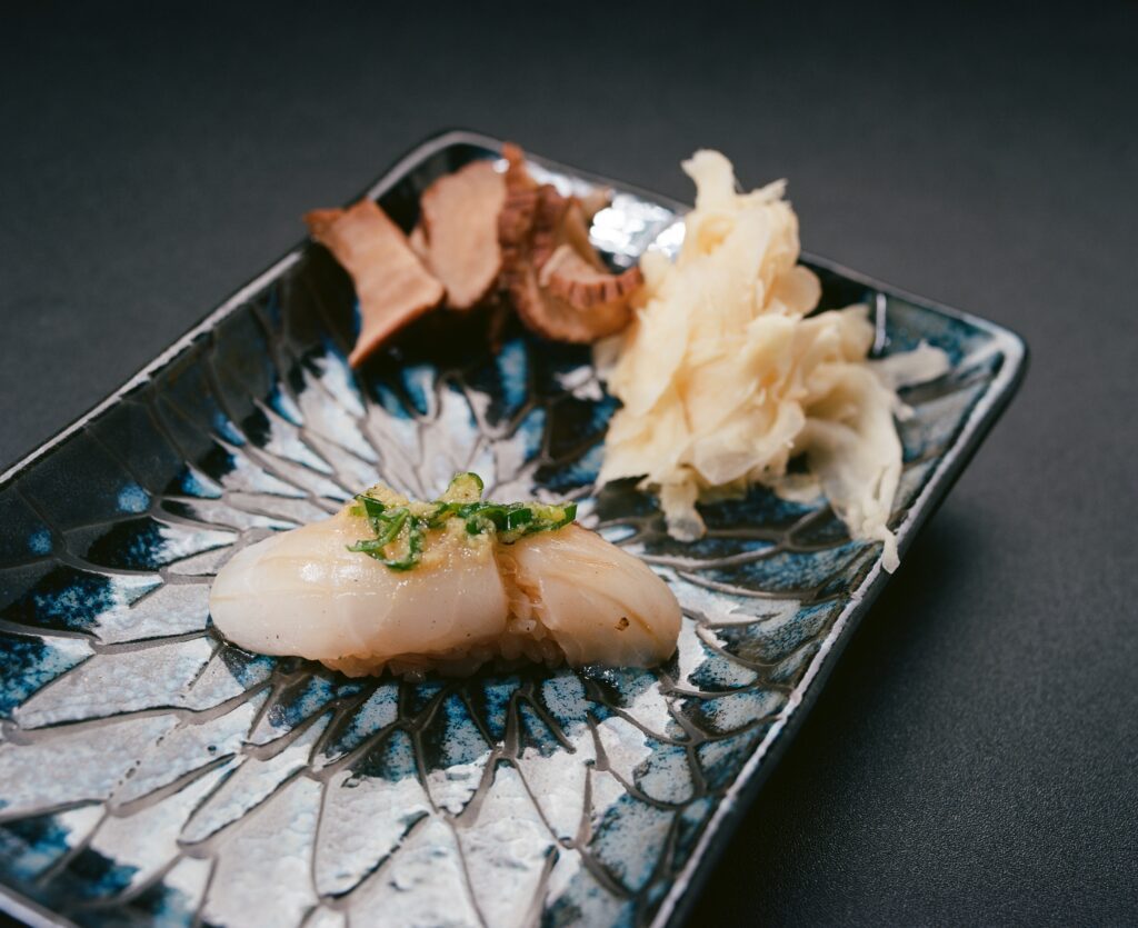 Sashimi taken on a Mamiya RZ67 pro, ronin omakase located in Melbourne CBD, which is medium format film