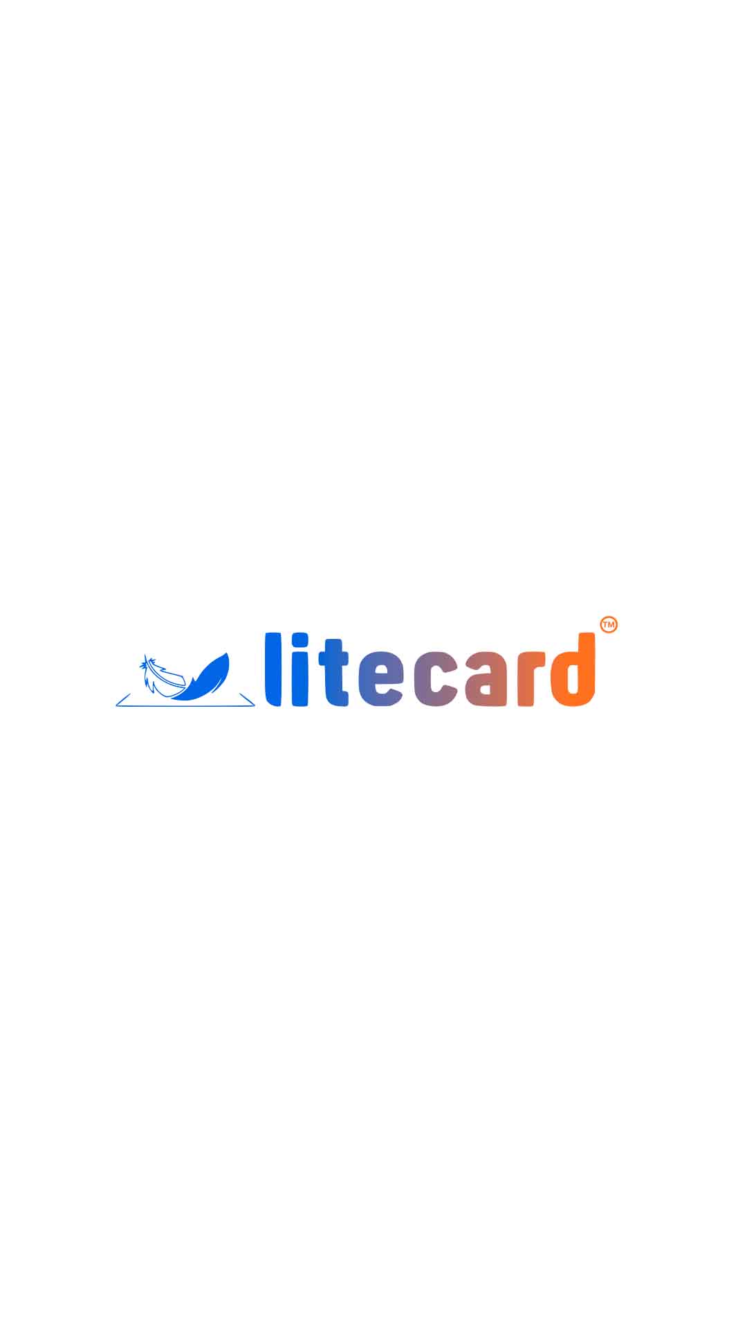 Litecard logo blue and orange png